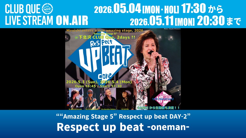Respect up beat -oneman-